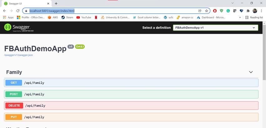 How to build and publish a .NET Core API to perform CRUD operations on Azure Cosmos DB (SQL API) and secure it using Facebook Authentication